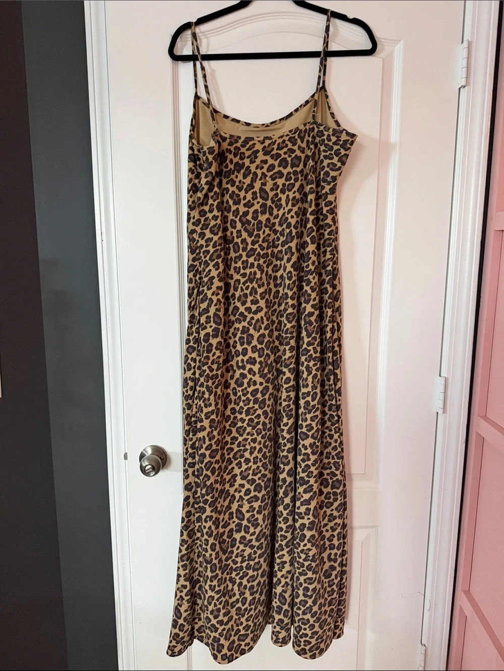Abercrombie & Fitch Leopard-Print Maxi Slip Dress